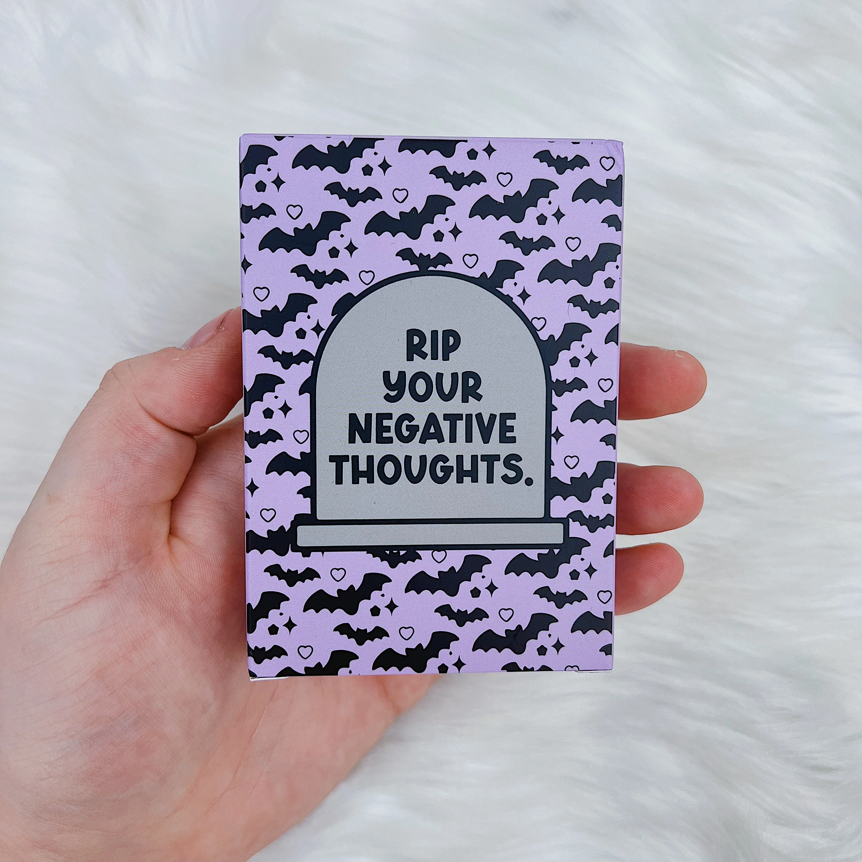 RIP Your Negative Thoughts Affirmation Card Deck | 52 Cards | Holographic Foiled Edges - Image 5