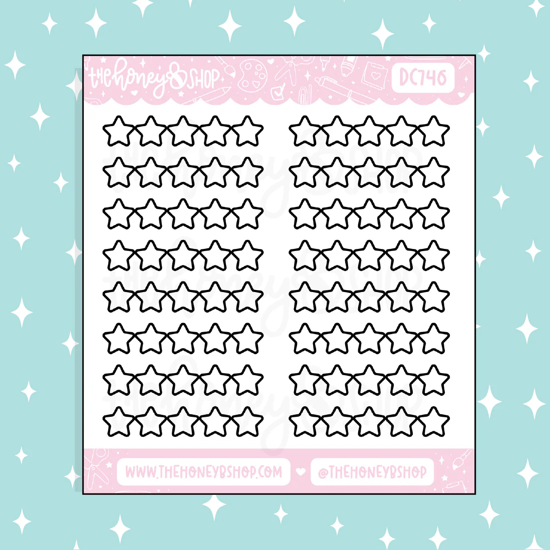 Star Ratings Doodle Sticker