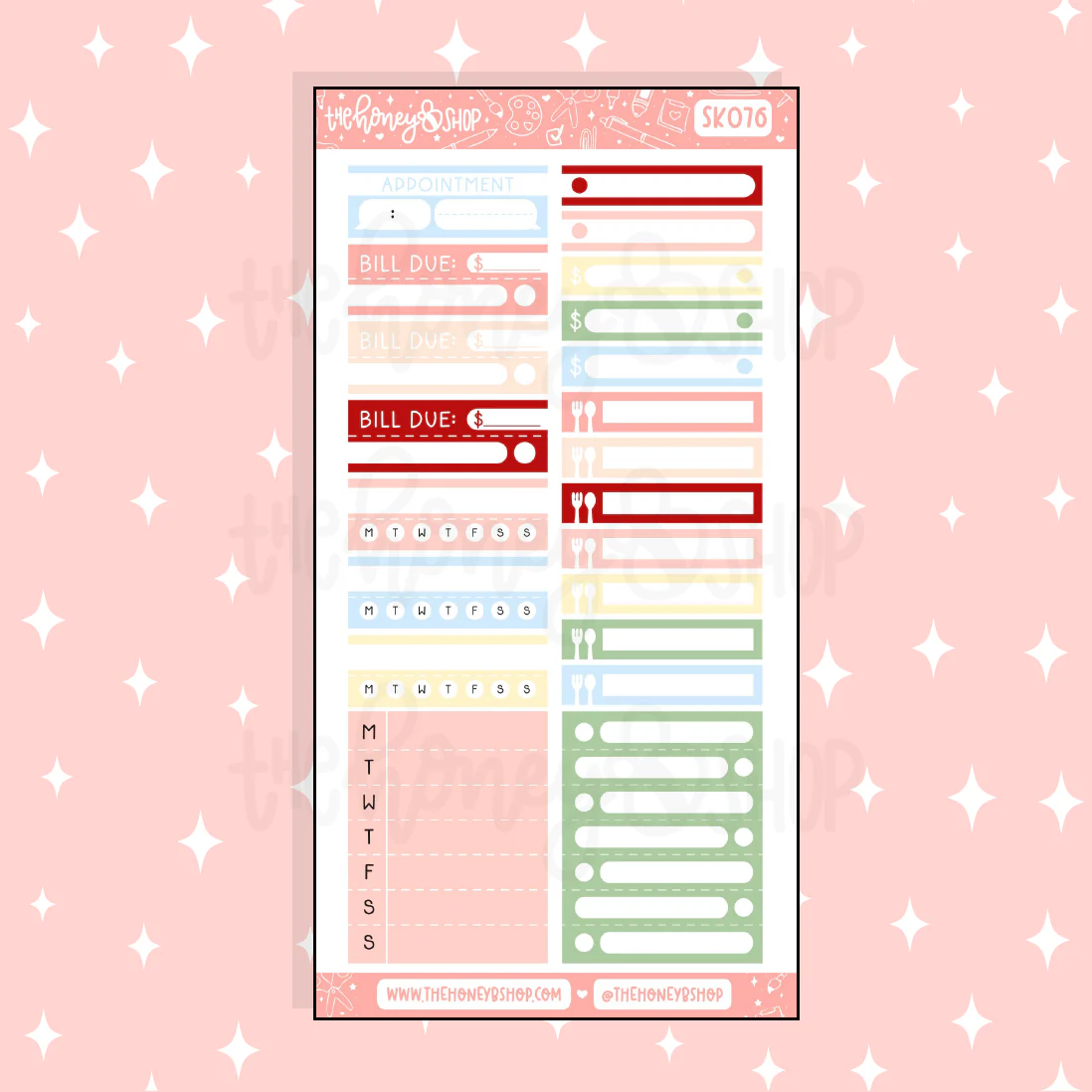 Strawberry Fields Habits + Functionals Doodle Sticker | A La Carte