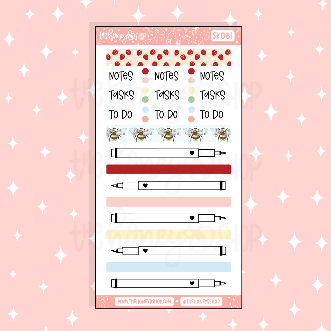 Strawberry Fields Passport Functionals Doodle Sticker | A La Carte