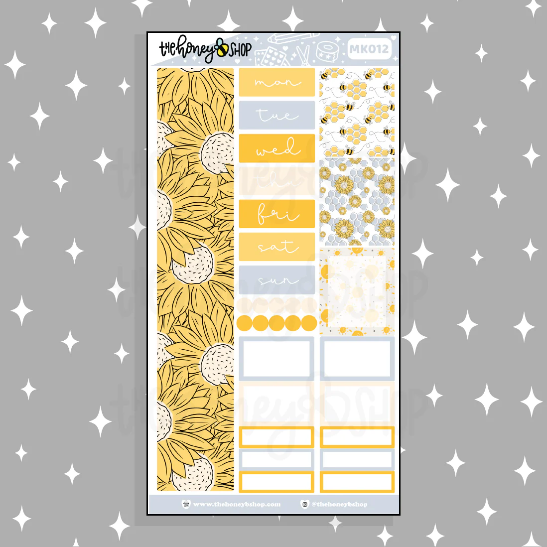 Sunshine BEE6 Monthly Kit | Fits BEE6 TRP Planner
