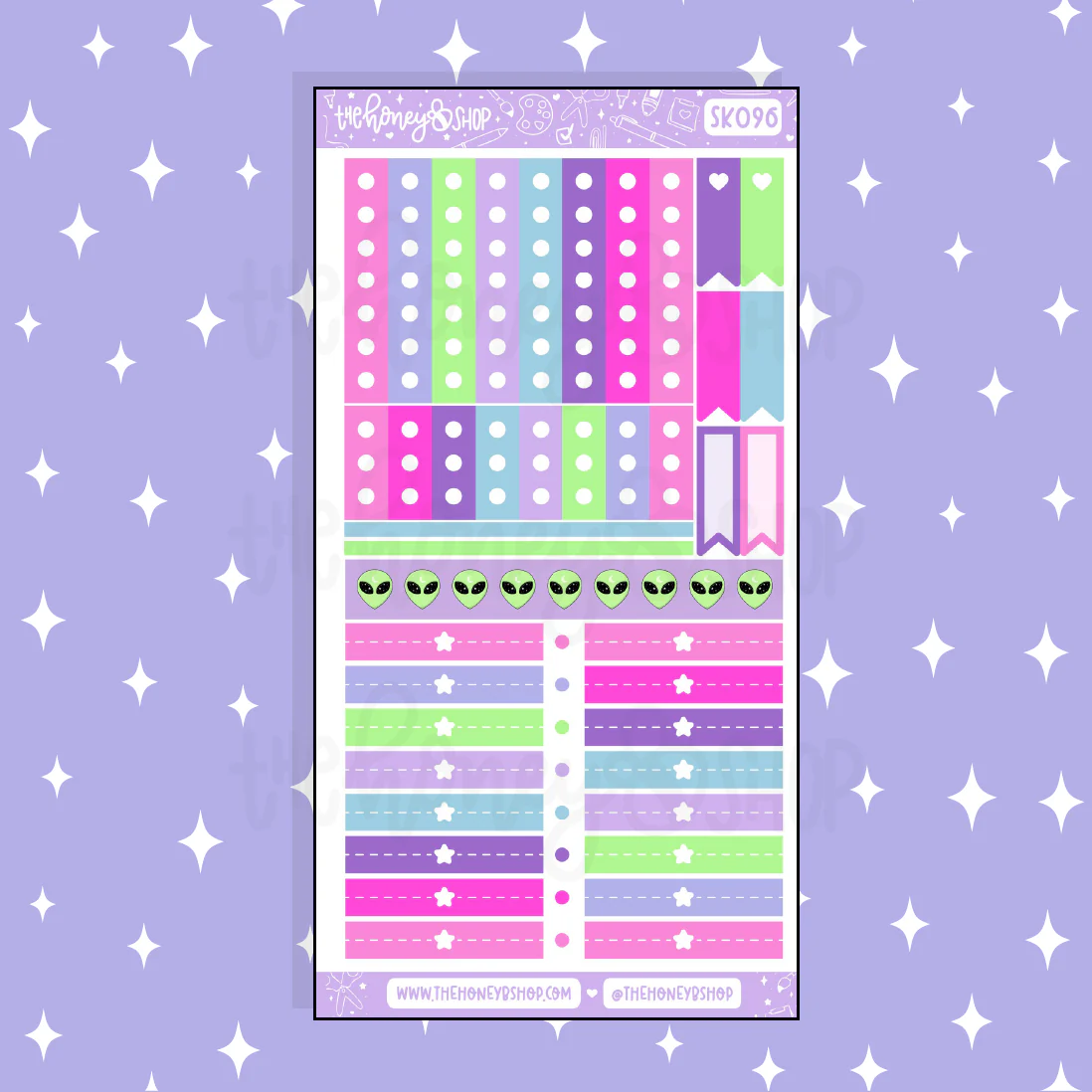 Supernova Checklists + Headers Doodle Sticker | A La Carte