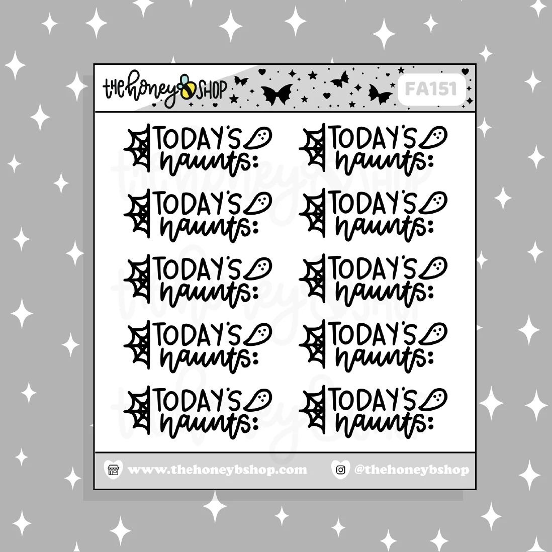 Today's Haunts Doodle Sticker