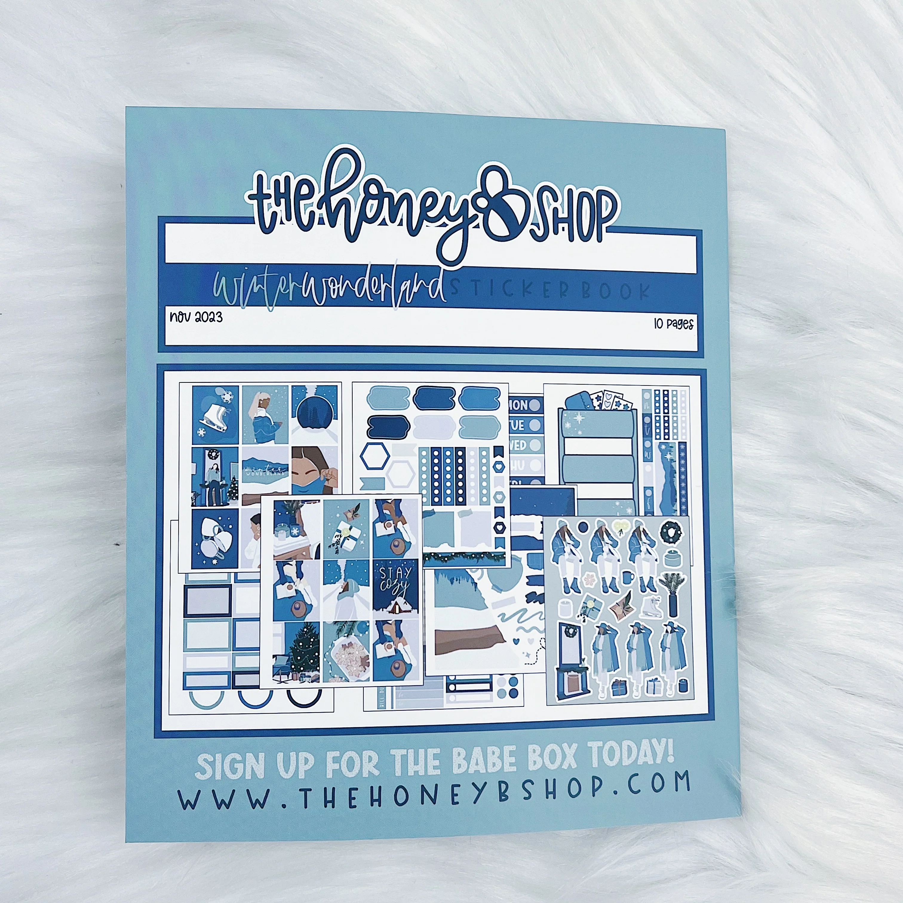 Winter Wonderland Sticker Book | Matte Sticker Paper | 10 Pages | Pixie Holo Foil - Image 12
